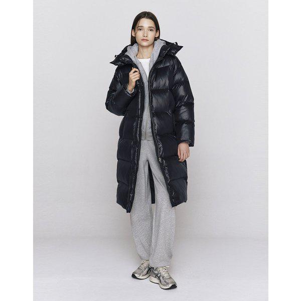 女性フード付きロングパディングパファージャンパー05375923