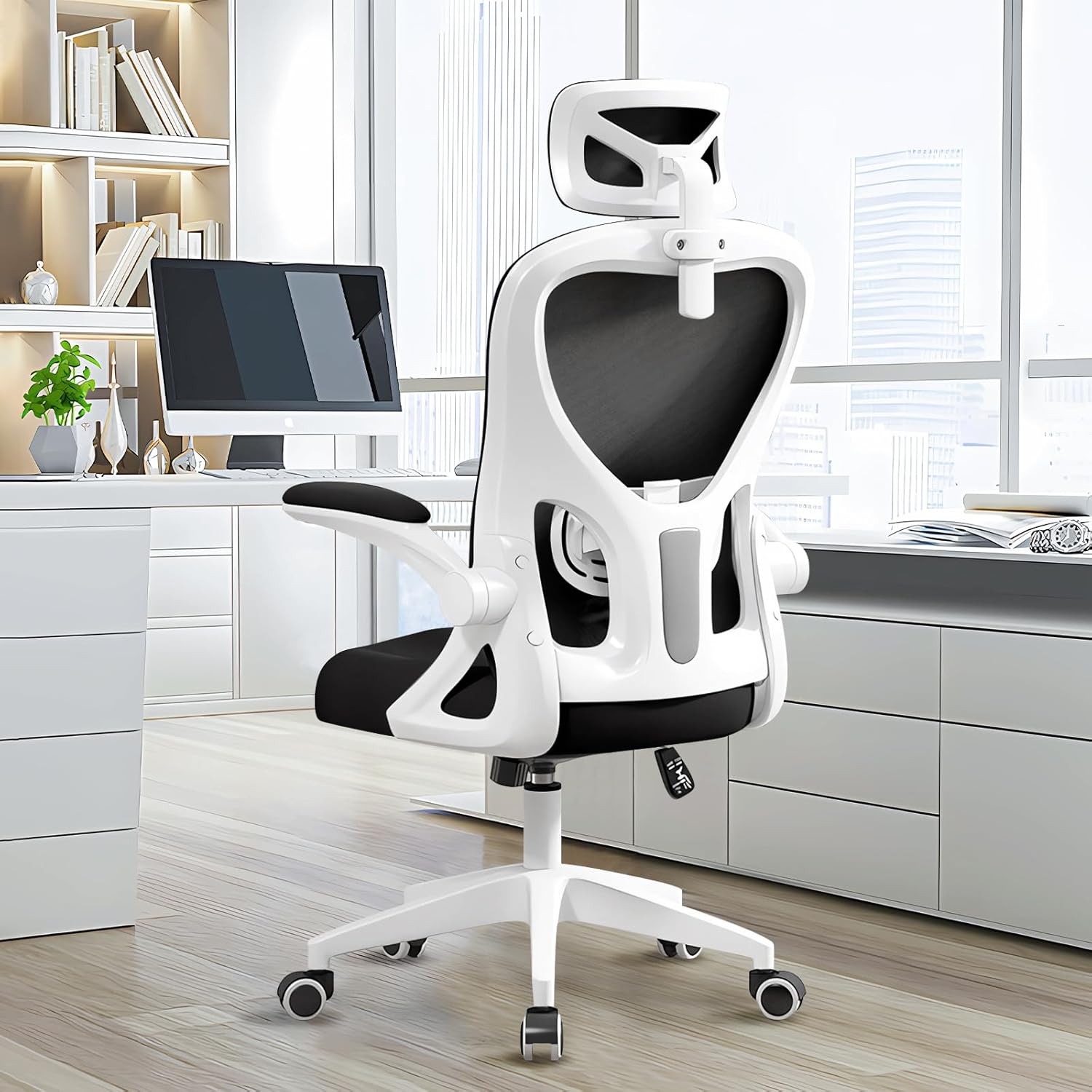 EdoErgo オフィスチェア 椅子 テレワーク 疲れない 勉強 学習 360度回転 腰に良い テレワーク 人間工学椅子 デスクチェア 多機能 チェア 通気性メッシュ 在宅勤務（3色）