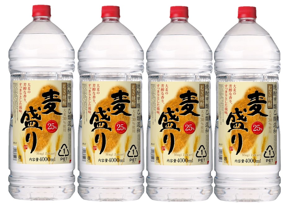 【送料無料】合同酒精 麦盛り 25度 ペット 4000ml 4L1ケース/4本【北海道沖縄県東北四国九州地方は必ず送料がかかります】
