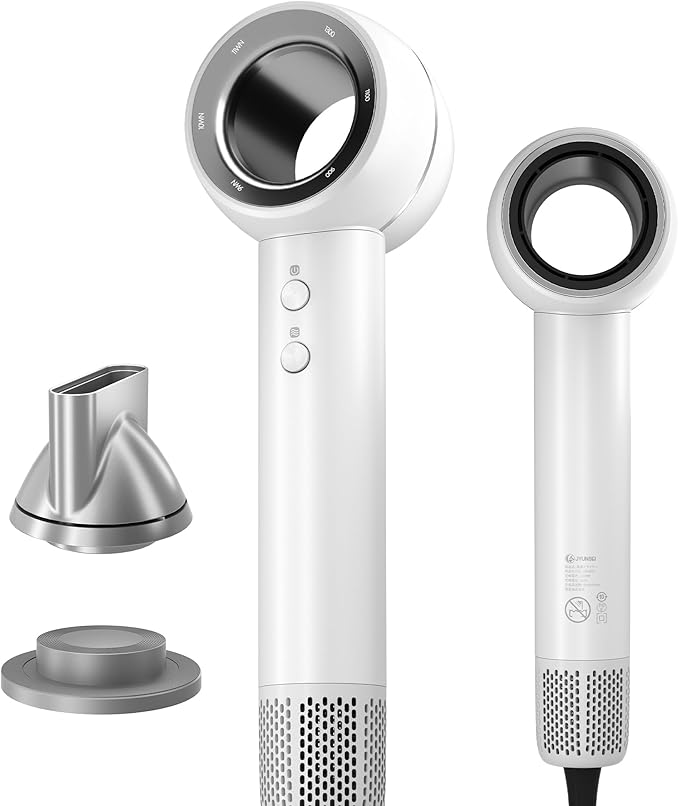 4億個の高濃度マイナスイオンを放出する人気のヘアドライヤーは髪質改善に効果的です髪を素早く乾かし重さはわずか315グラム出力は1200ワット57℃の一定温度を保ち髪を優しくケアします