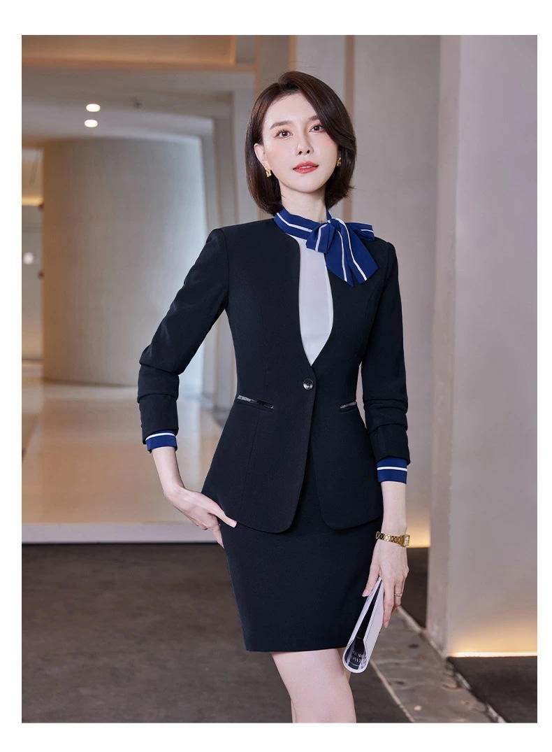 職業装 スーツ レディース 春秋 気質 マネージャー 正装 ホテル フロント 仕事服 6011 5,933円