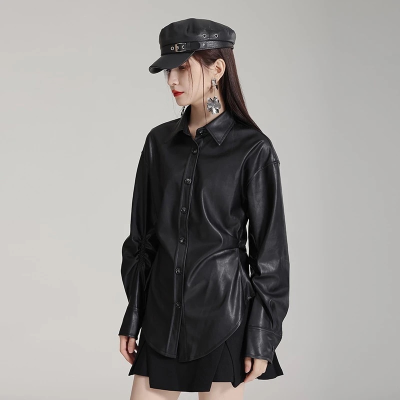 ジャンパ一・プルソン韓国ファション レザージャケット 上質 PUレザー スーツ レディース トップス アウター ジャケット 革ジャン