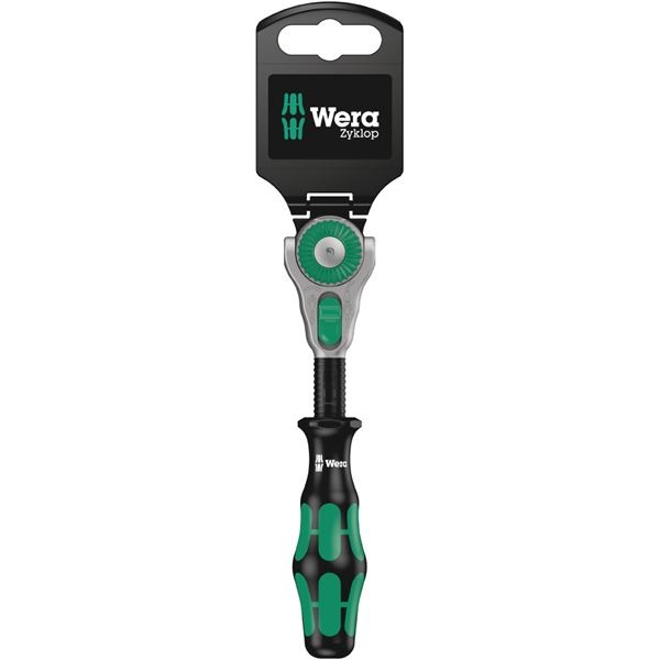 WERA ヴェラ 差込1/4DR Zyklopラチェットハンドル 72ギア 全長152mm 073260 工具 ツール DIY 作業工具 道具
