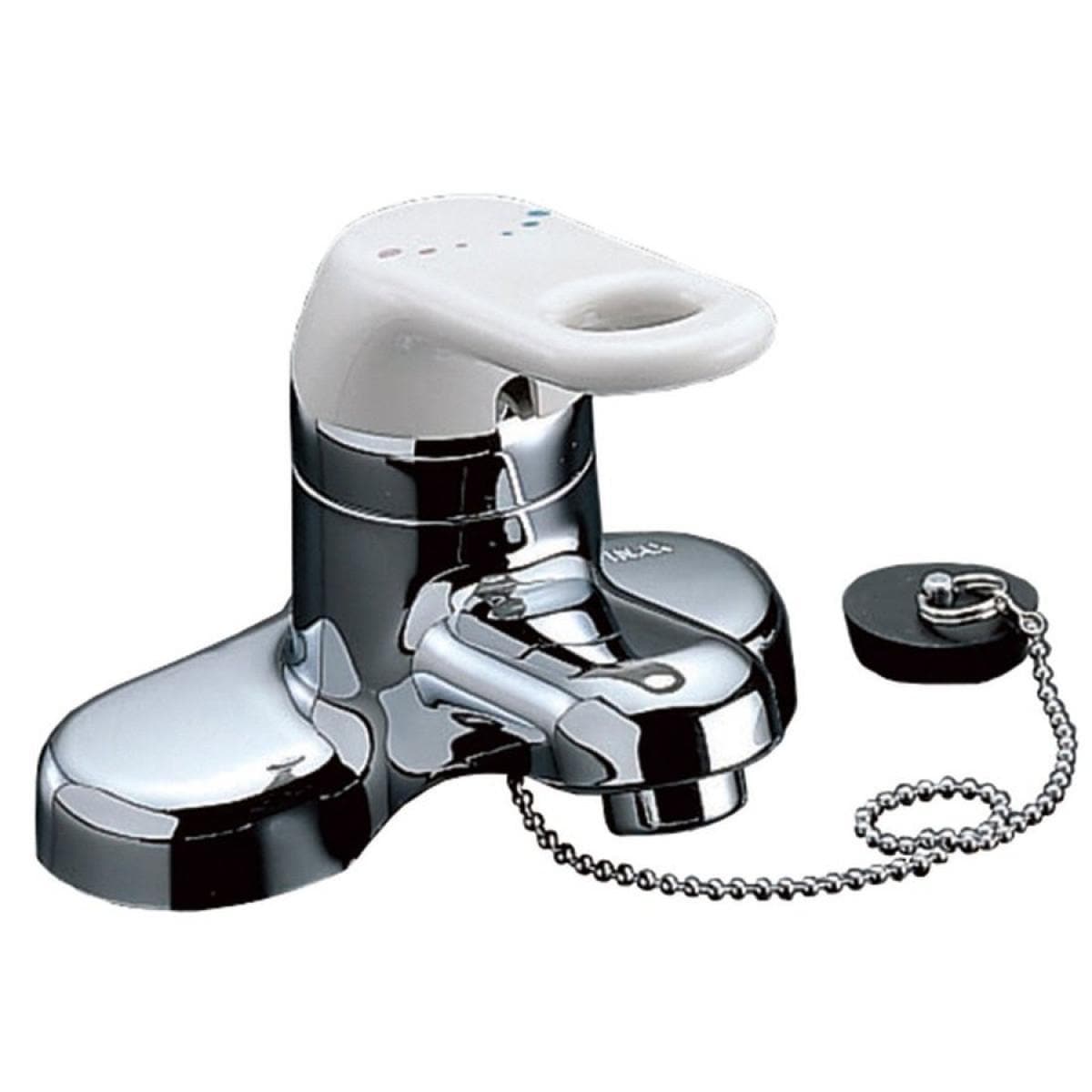 【送料無料】 LIXIL（リクシル） INAX 洗面用 台付 シングルレバー混合水栓 ゴム栓式 吐水口長さ95mm RLF-402