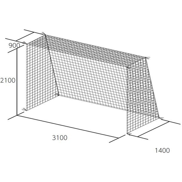 フットサル・ハンドゴールネット バレーネット (b2849)