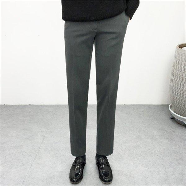 メンズ ビッグサイズ シークレットバンディング 起毛ボンディング 無地 スパン 基本 スラックス パンツ 3カラー 3XL_P075858012