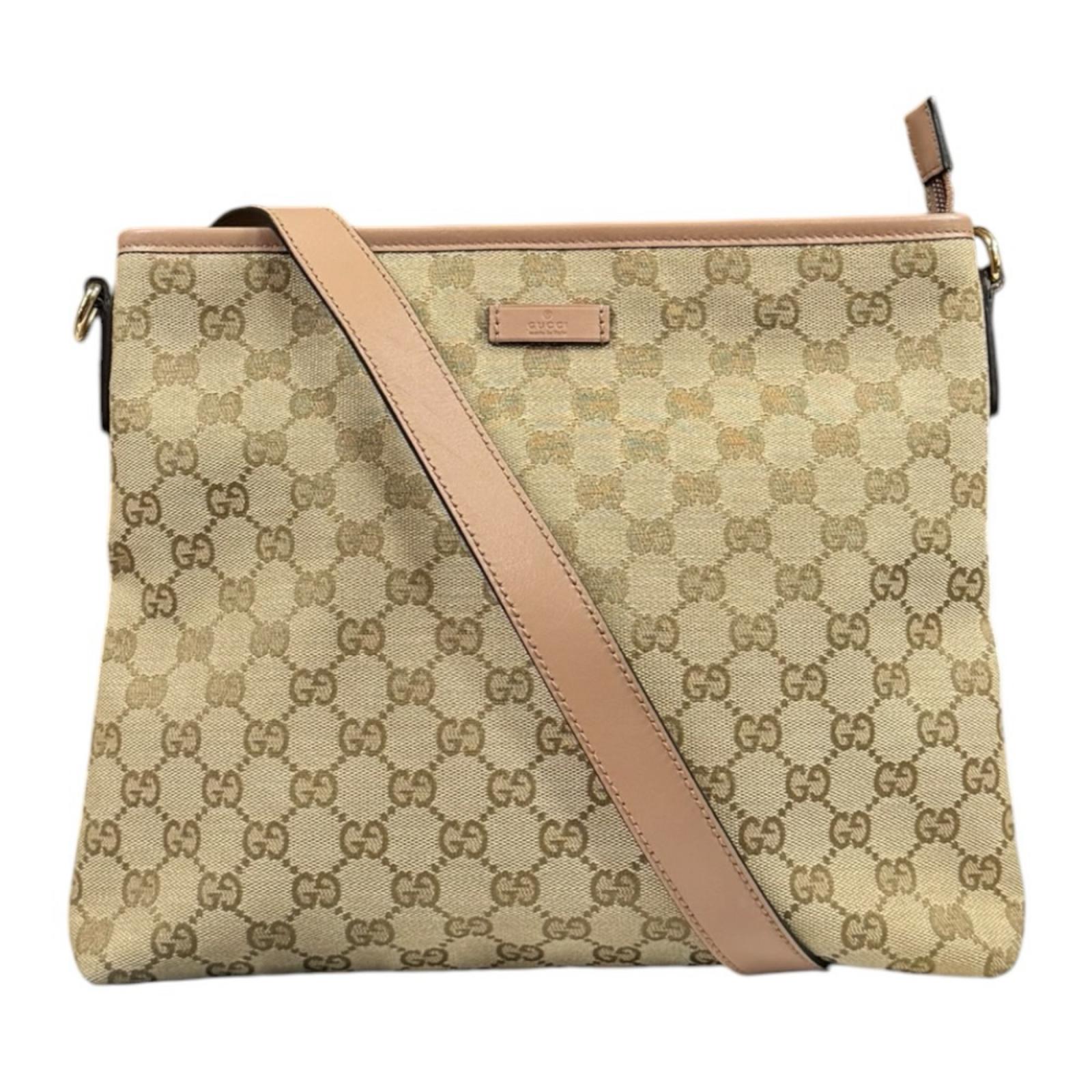 グッチ GGキャンバス ショルダーバッグ GGキャンバス 388924 ベージュ GUCCI 中古 美品