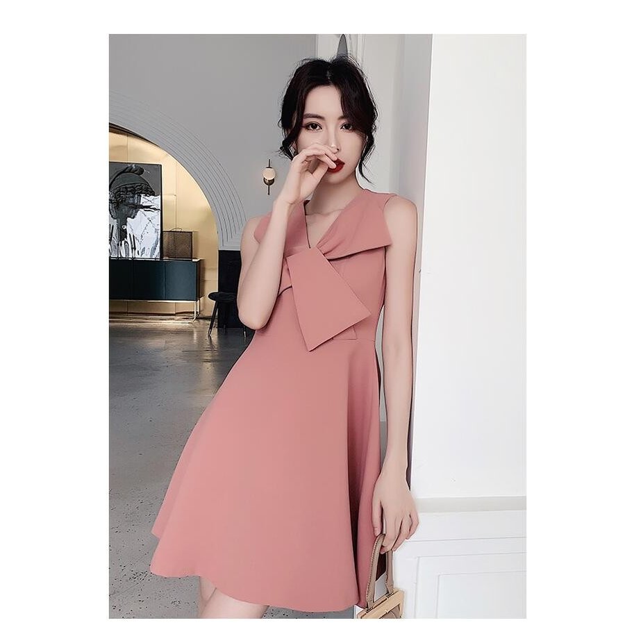 結婚式ワンピース aライン セクシー パーティードレス ミモレ丈ドレス ウエディングドレス 10代