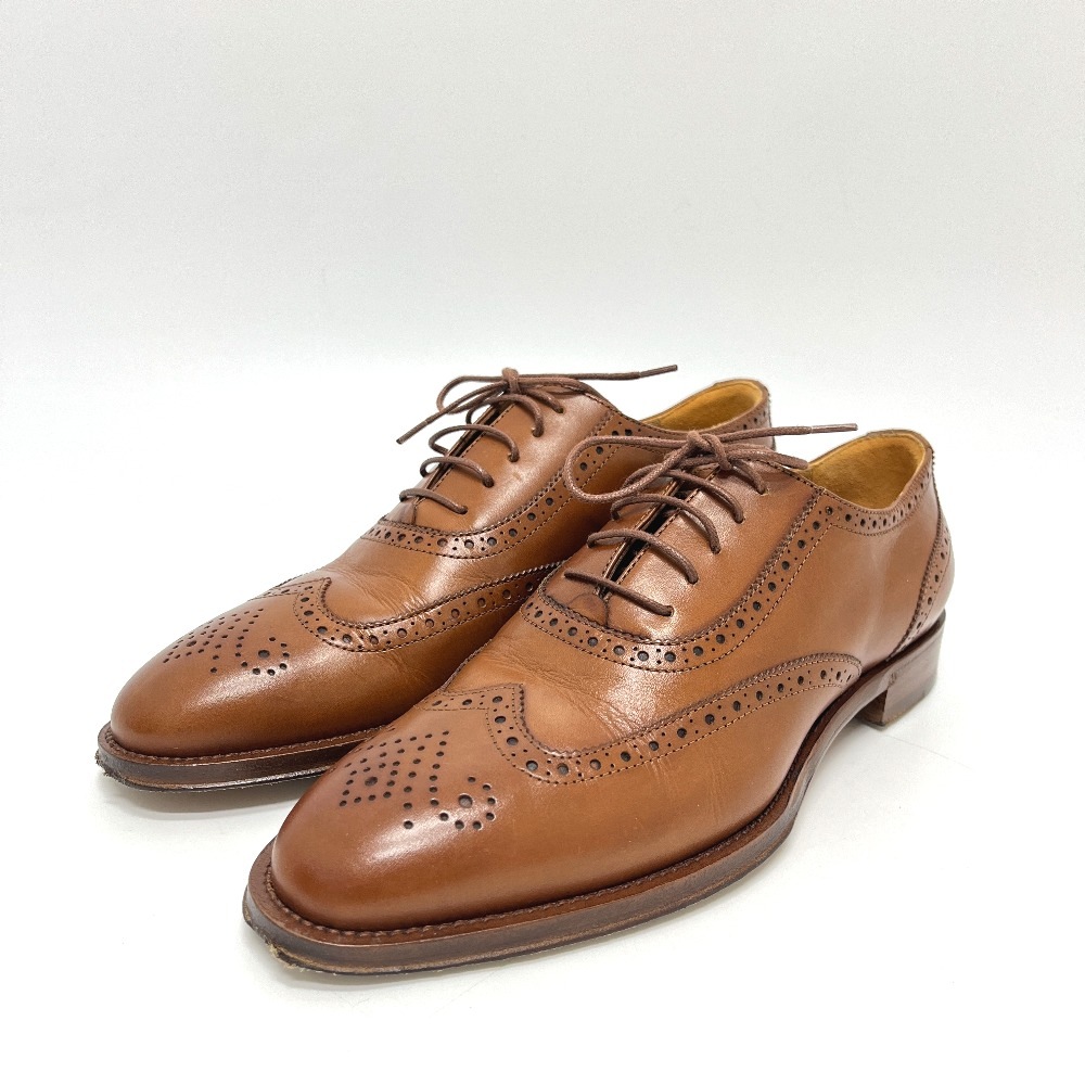RALPH LAUREN ラルフローレン ローファー 800P02623001 ブローグ レザー 2025年モデル ドレスチップ ウイングチップ ダービーシューズ 靴 レザー ブラウン