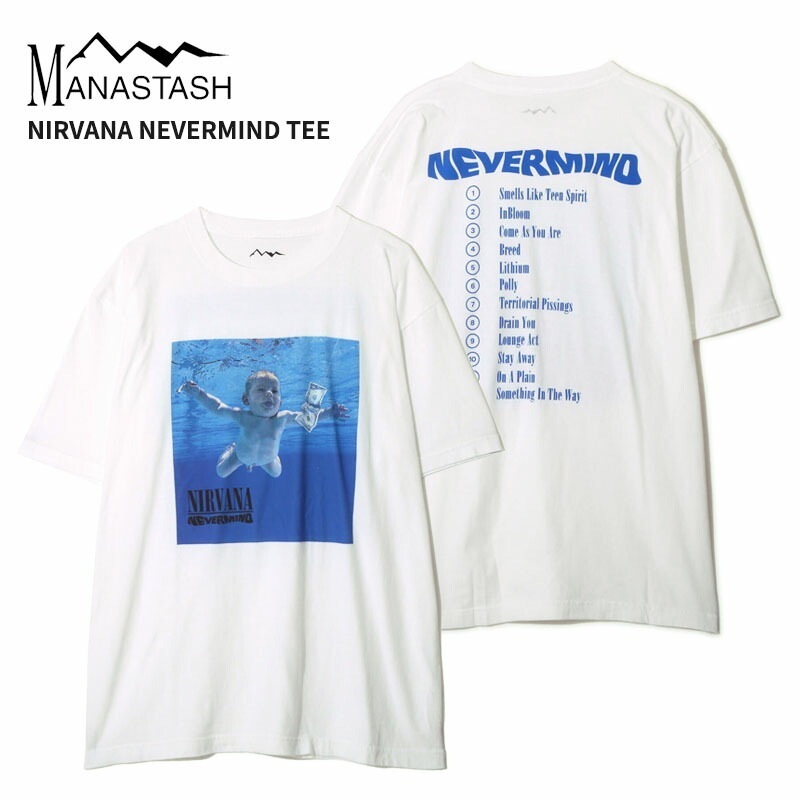 マナスタッシュ メンズ バンドTシャツ ロックTシャツ ニルヴァーナ コラボシャツ トップス カットソー 半袖 ニルバーナ 792-5934007 7,095円