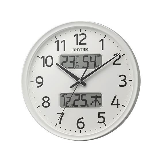 壁掛け電波時計 フィットウエーブリブA03 リズム 8FYA03SR03