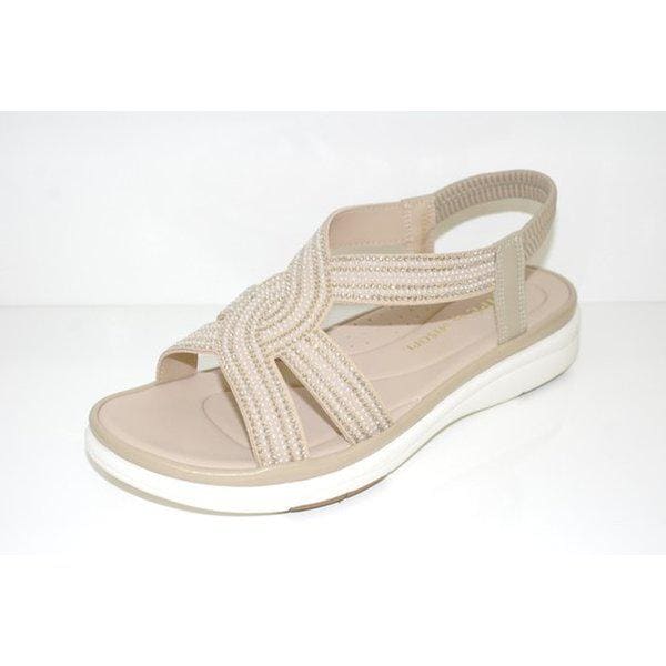 女性用クッションカジュアルサンダル - 112424020_SC