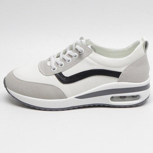 [シューズ] レザーエア 女性 レディース スニーカー スニーカー スリッポン 3.5cm/2color smP009-1