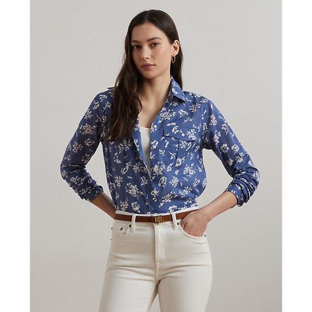 ローレンラルフローレンクラシックフィットフローラルコットンボイルシャツ (WMLRSHTS6820490400) 24,634円
