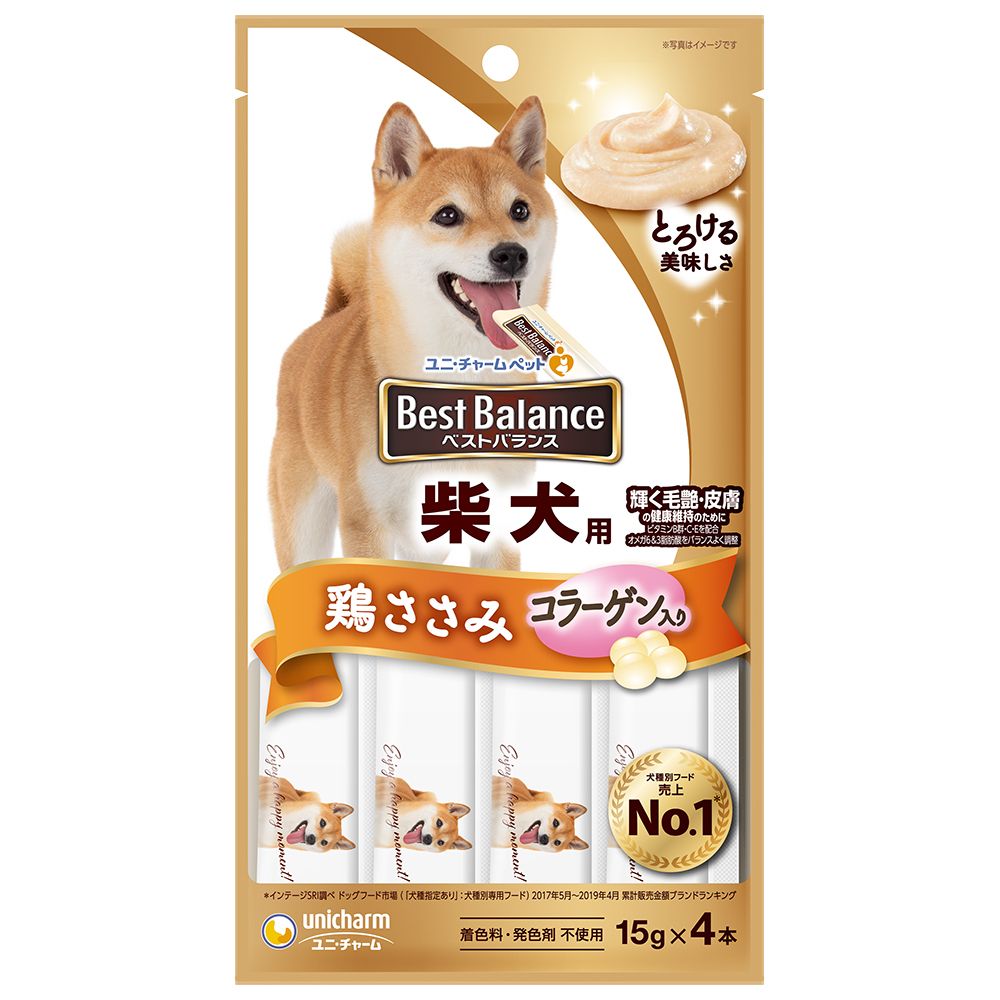 （まとめ買い）ベストバランスおやつ 柴犬用ささみ入り 15gx4本 犬用おやつ [x24]