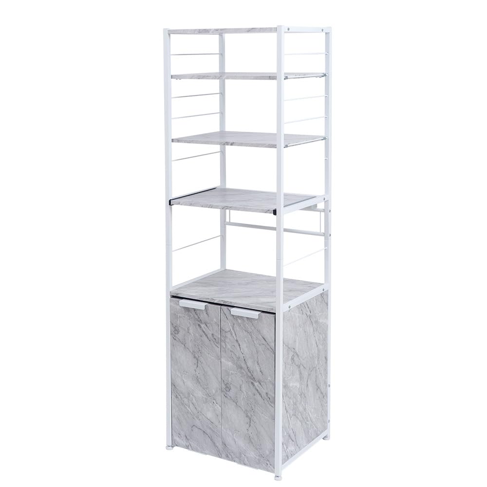 レンジ台 ゴミ箱上ラック ゴミ箱付 収納ラック キッチンラック キッチン 大理石柄 木目柄 エコー Echo 78-393 78-394