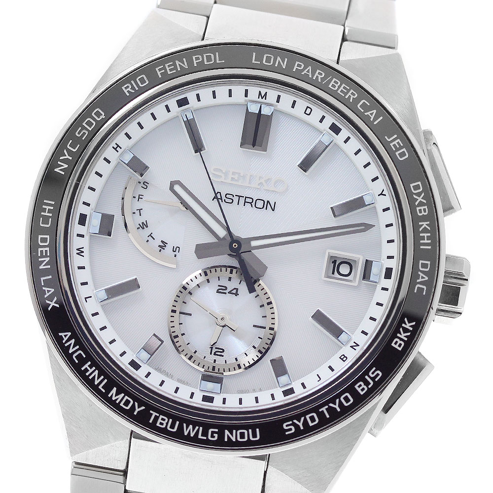 セイコー SEIKO SBXY049/8B63-0BD0 アストロン ネクスター デイデイト ソーラー電波 メンズ 箱・保証書付き_952469【中古】
