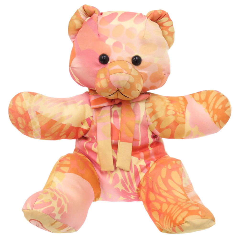 美品 サルヴァトーレフェラガモ ぬいぐるみ シルク オレンジ 1079【中古】Salvatore Ferragamo ユニセックス