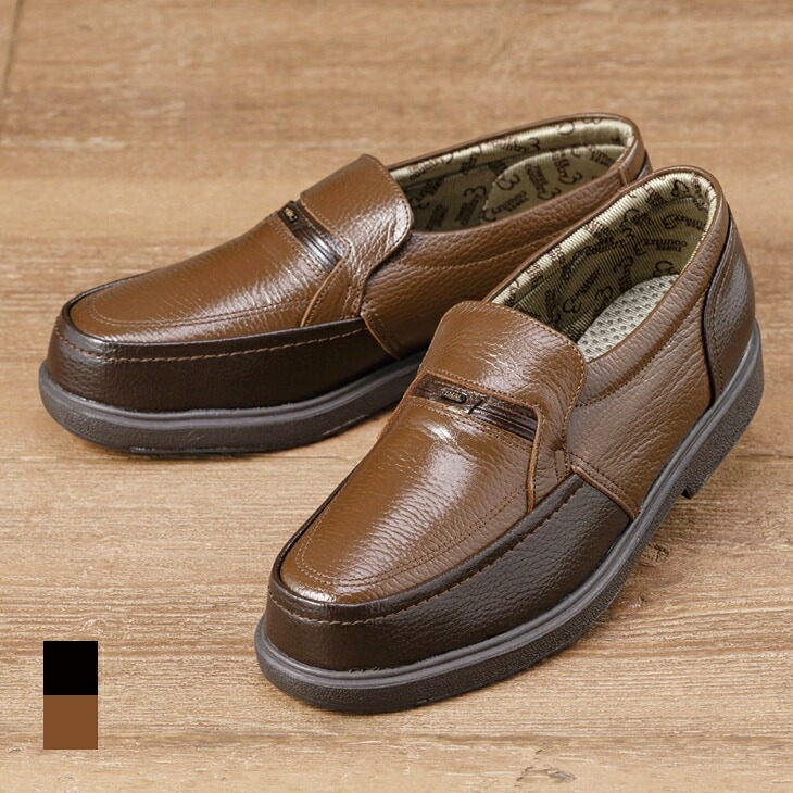 快適やわらかシュリンクレザーシューズ