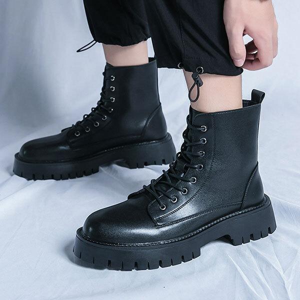 ワークブーツ エンジニアブーツ メンズ シューズ 靴 ショート ブーツ レースアップ ラウンドトゥ バイク おしゃれ かっこいい 紳士靴