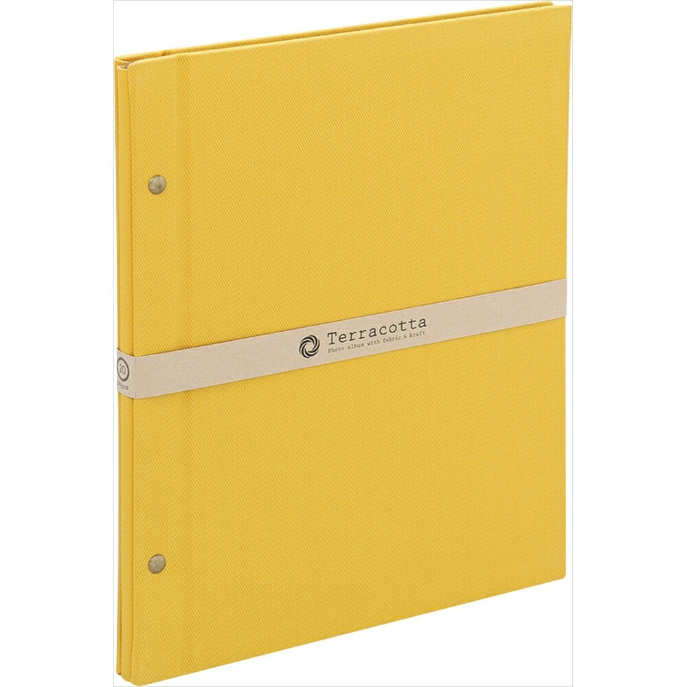 （まとめ買い）テラコッタ 外ビス式アルバム A4 プラコート台紙（クラフト） イエロー TER-A4F-160-Y [x3]