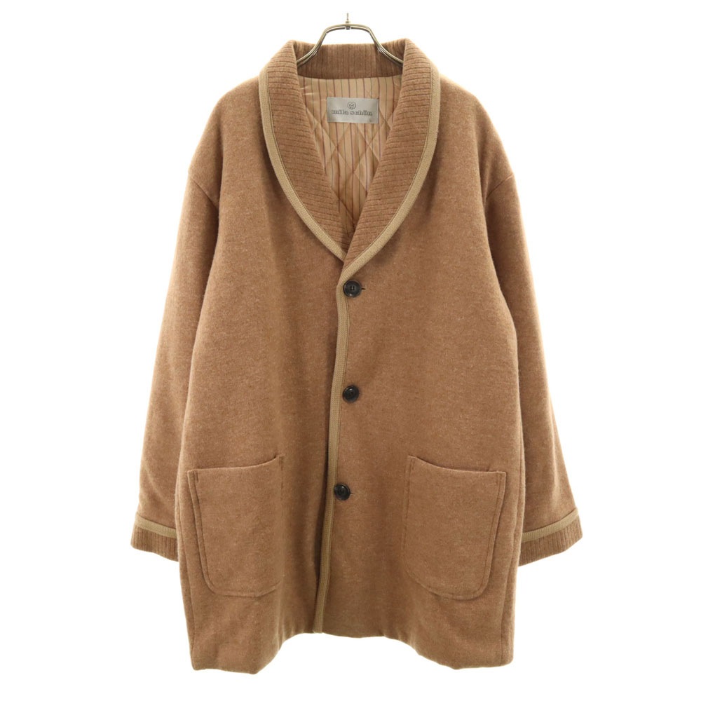 ウール100％ コート L ベージュ メンズ