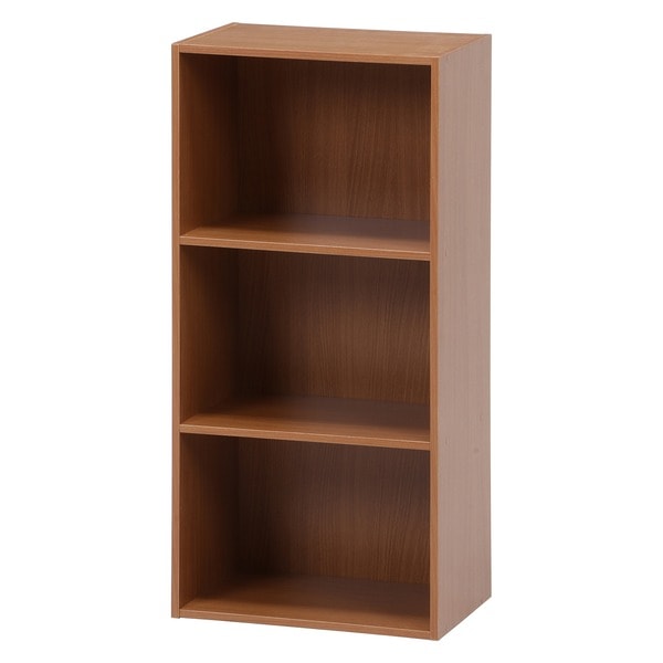 カラーボックス 収納棚 3段 約幅42cmx奥行29cm ナチュラル リビング ダイニング キッチン ベッドルーム 組立品