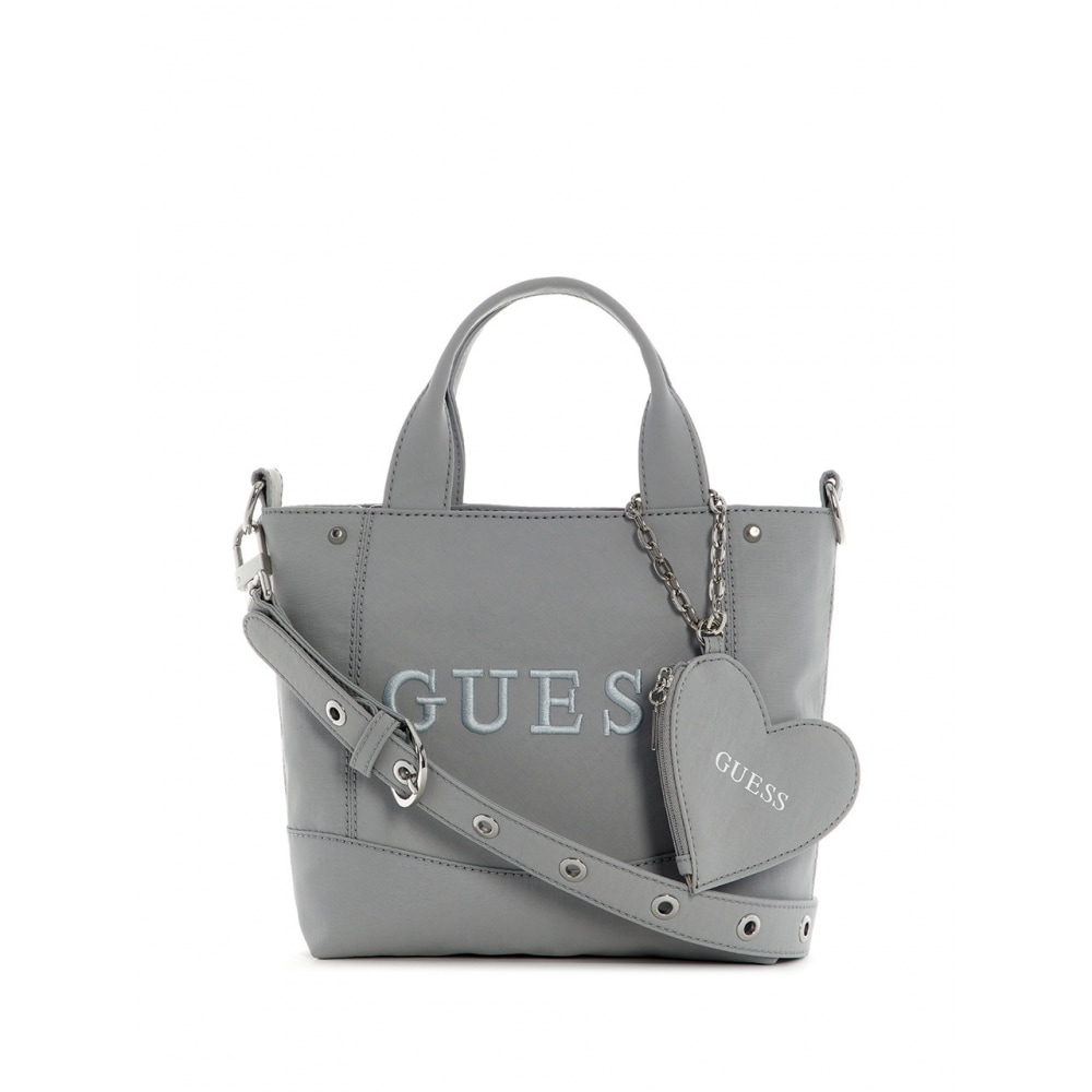GUESS サーシャサーシャハートキーリングウーブンミニトートバッグ HQ2A3A60
