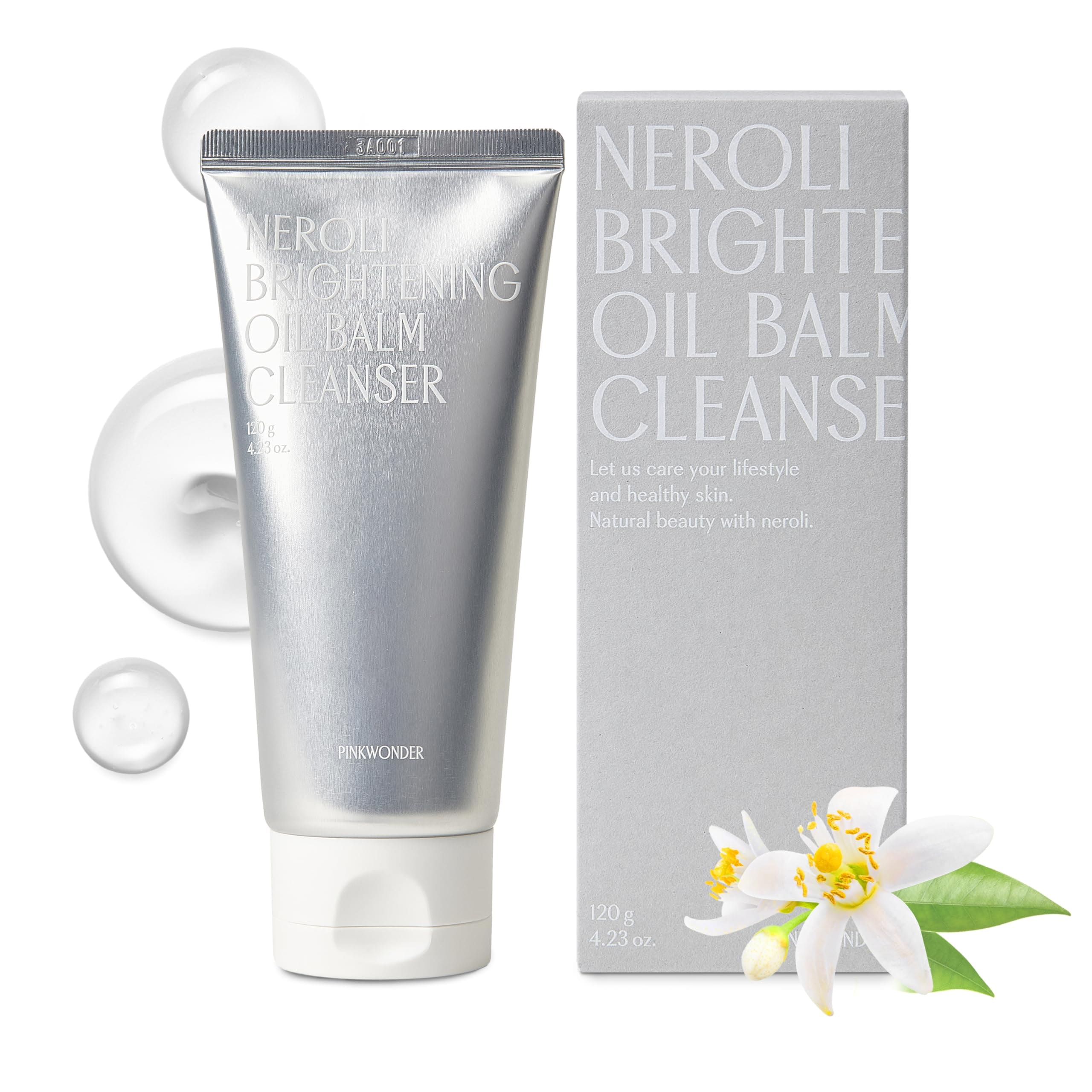 PINKWONDER ネロリオイルバームクレンザー (120g) オーガニック クレンジングジェル 無添加 メイク落とし まつエクOK 毛穴 黒ずみ 乾燥肌 ピンクワンダー 韓国 コスメ 【韓国公式正
