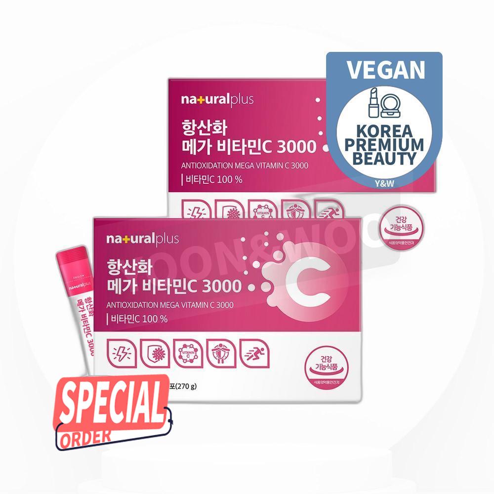 ナチュラルプラス抗酸化メガビタミンC 3000 90p 3g 4個