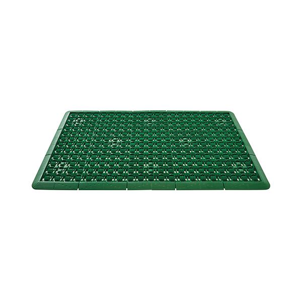 （まとめ）山崎産業 泥っぷマット 450x750mm グリーン 473328 1枚 [x3セット]