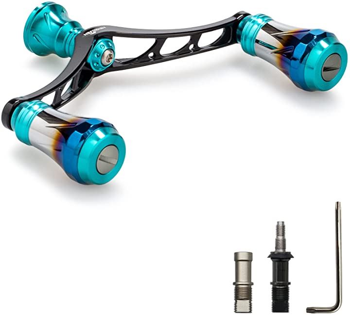 改良 リール ハンドル 6色 70航空アルミ製 シマノ ダイワ 通用 スピニングリール Arch A