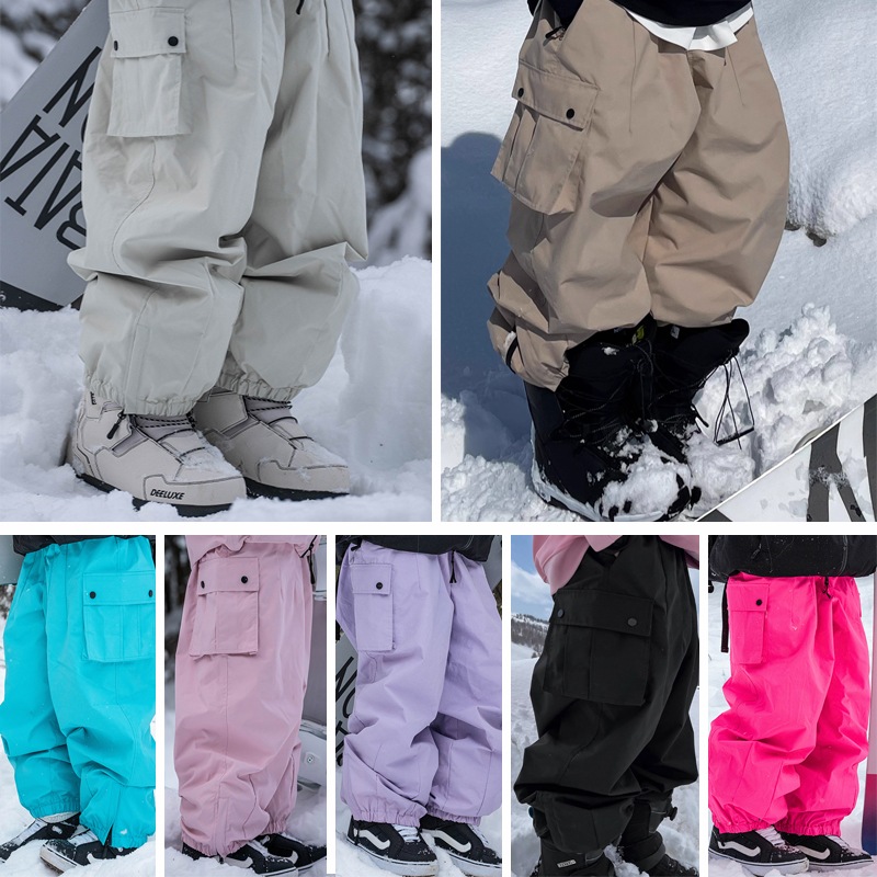 2024 2025 単品 スノーボードウェア パンツ メンズ レディース 長ズボン ロングパンツ ズボン ゆったり スウェット 韓国風 防水 スノボー スノー スキーウェア スノボウェア