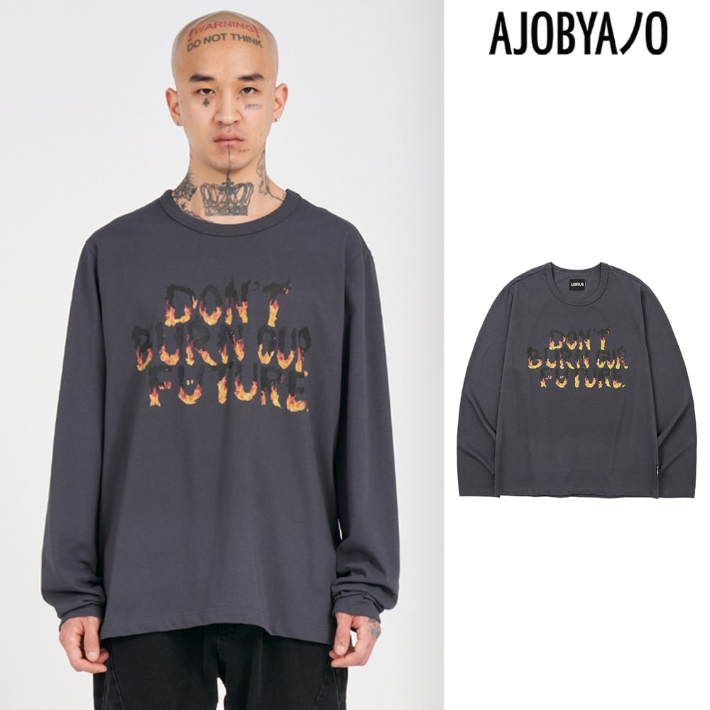 【AJO AJOBYAJO】 DBOF Fire Long Sleeves T-Shirt