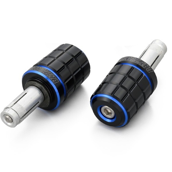 D37377 PREMIUM ZONE バーエンド スズキ / 汎用(ハンドル内径φ14-19) BRICK ブルー