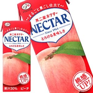 伊藤園 不二家ネクターピーチ 200ml紙パック48本［24本2箱］［賞味期限：3ヶ月以上］北海道沖縄離島は送料無料対象外［送料無料］45営業日以内に出荷