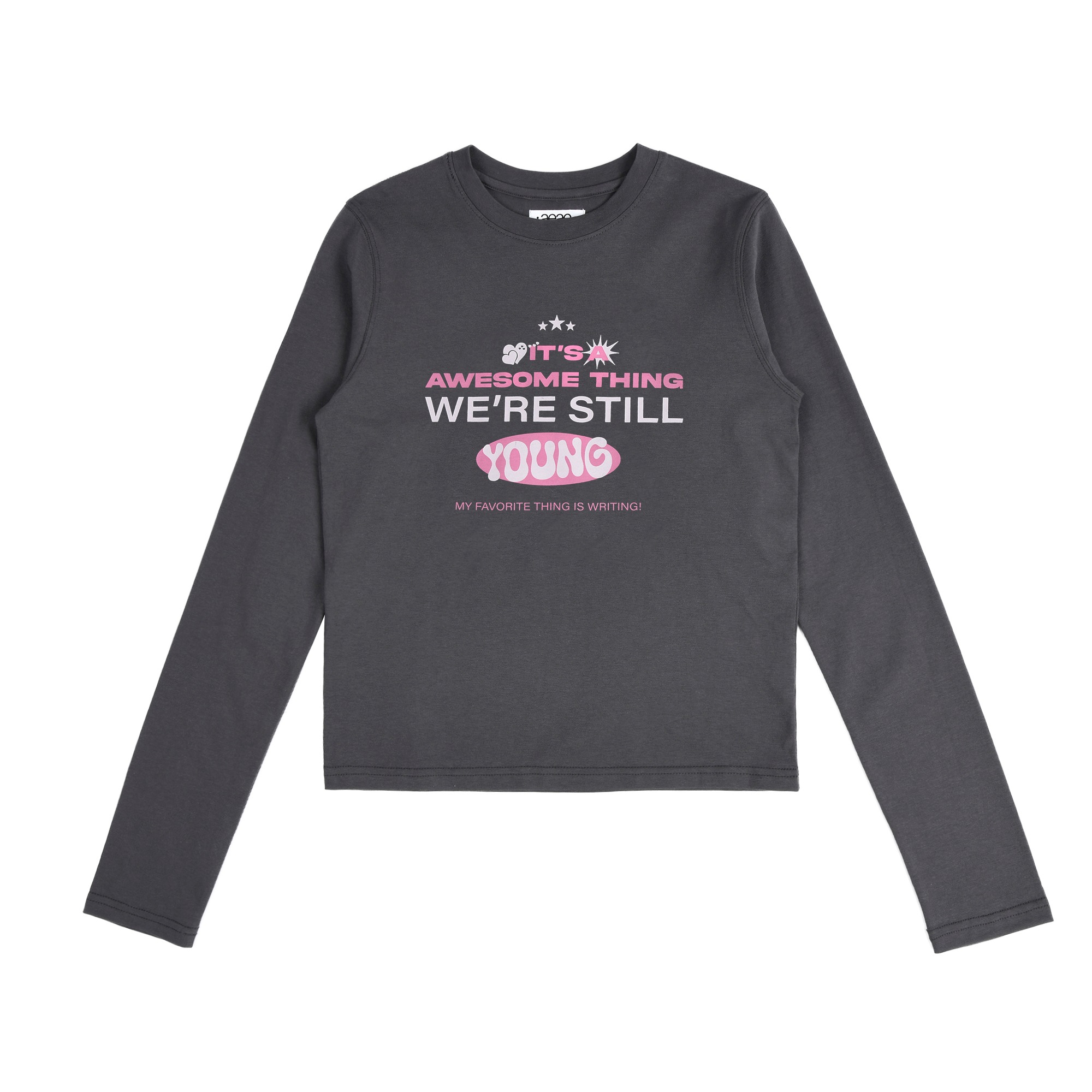 【aeae】 STILL YOUNG L/S : CHARCOAL
