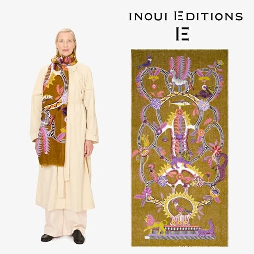 INOUI EDITIONS イヌイエディションズ リネンストール REVERIE スカーフ COTTON inouitoosh イヌイトゥーシュ 春夏 2025SS プレゼント ギフト 母の日 ET