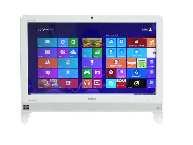富士通 デスクトップパソコン 中古パソコン EH30/JT ホワイト デスクトップ 一体型 本体 Windows8 Athlon DVD 地デジ 4GB/500GB 送料無料 中古
