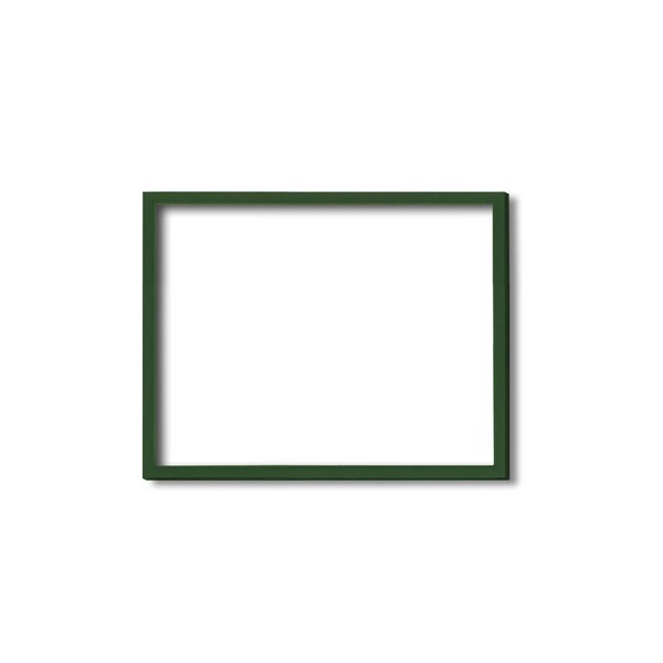 ( 木製額 ) デッサン額 太子サイズ 379×288mm グリーン 緑 壁掛けひも付き UVカットアクリル 木製 フレーム 額縁 額