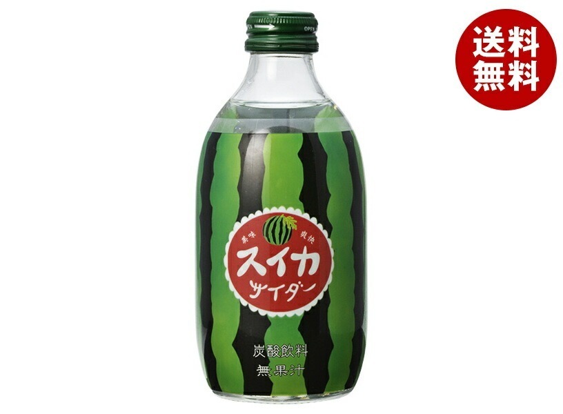友桝飲料 スイカサイダー 300ml瓶×24本入×(2ケース)