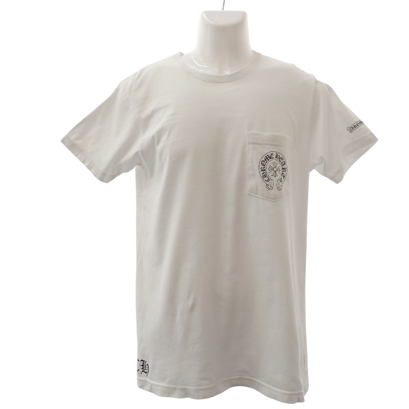ホースシュー CHクロス M 半袖Ｔシャツ コットン ホワイト メンズ【ABランク】