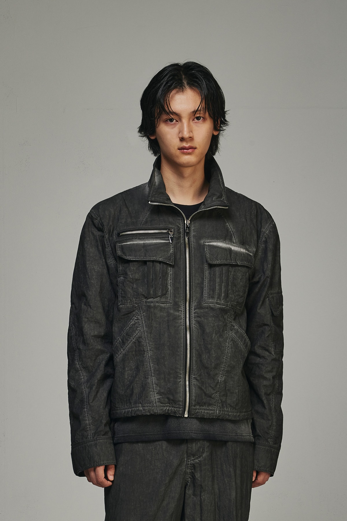 【BLR】 DYED MULTI-POCKET NYLON WORK JACKET