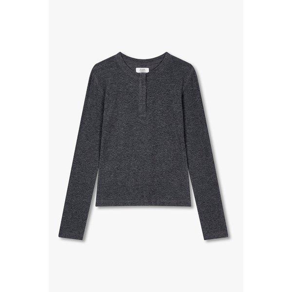 スナップボタンヘンリーネックTシャツ 9105422116087