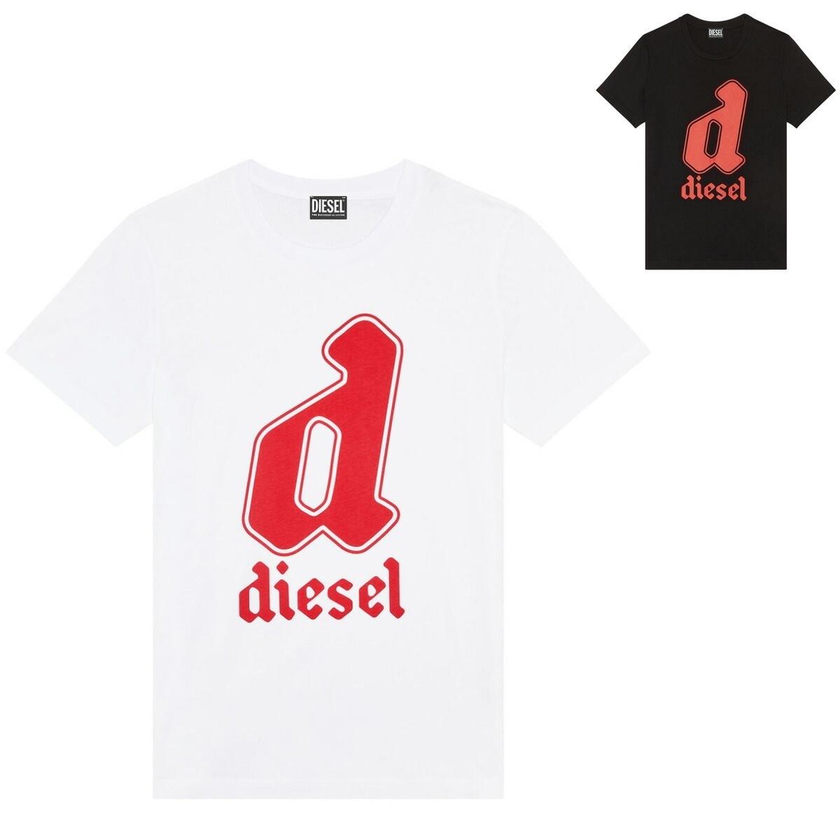 メンズ クルーネック Tシャツ ロゴプリント 各2色 T-DIEGOR-K54 A08681-0GRAI