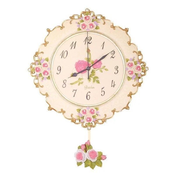 新规入荷続々 クロック壁掛け時計 かけ時計 レア 振り子時計 振子時計 姫系雑貨