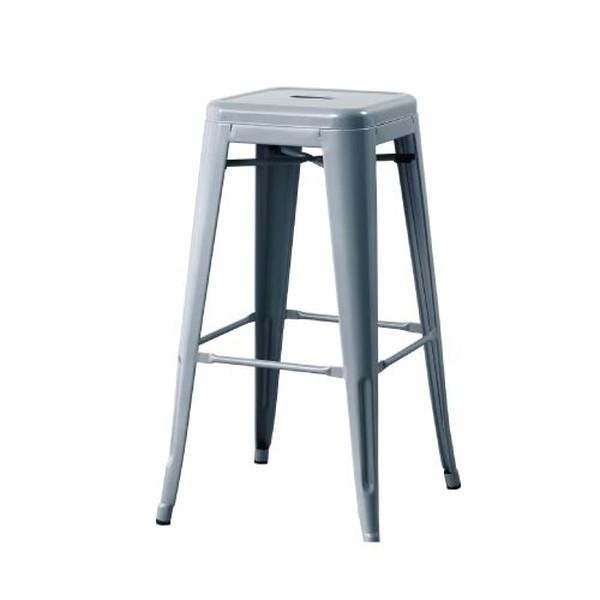 カウンターチェア マリンハイスツール おしゃれ USネイビー 完成品 椅子 チェア バースツール バーチェア シルバー いす イス 座面高76cm