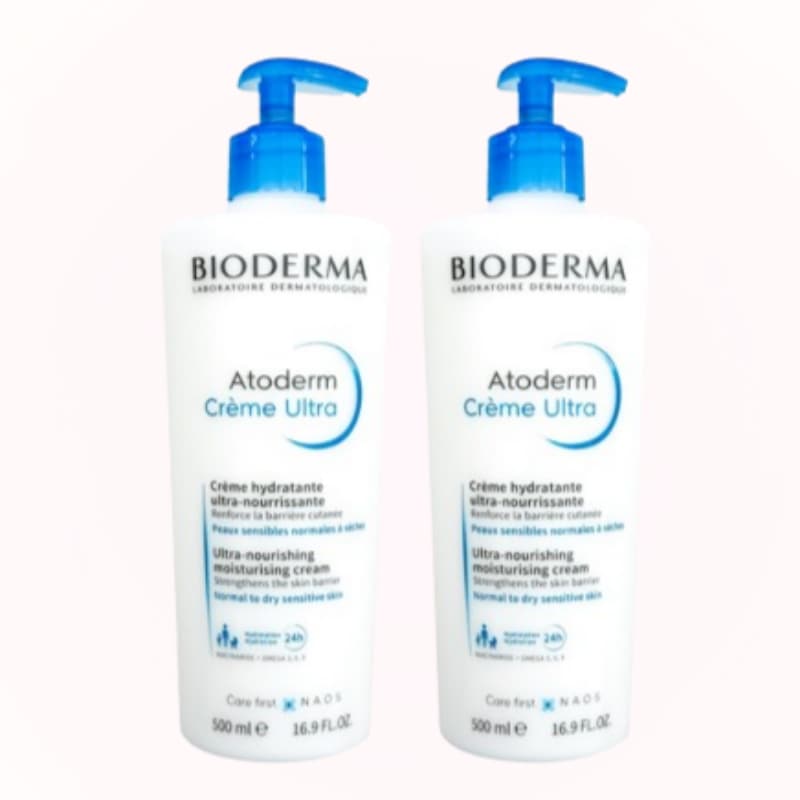 【1+1】アトデルム ウルトラクリーム 500ml×2個セット敏感肌 乾燥肌 低刺激 大容量 しっとり 保湿クリーム フランスコスメ 全身用 家族用 べたつかない バリアケア 無香料 肌荒れ対策 デイ