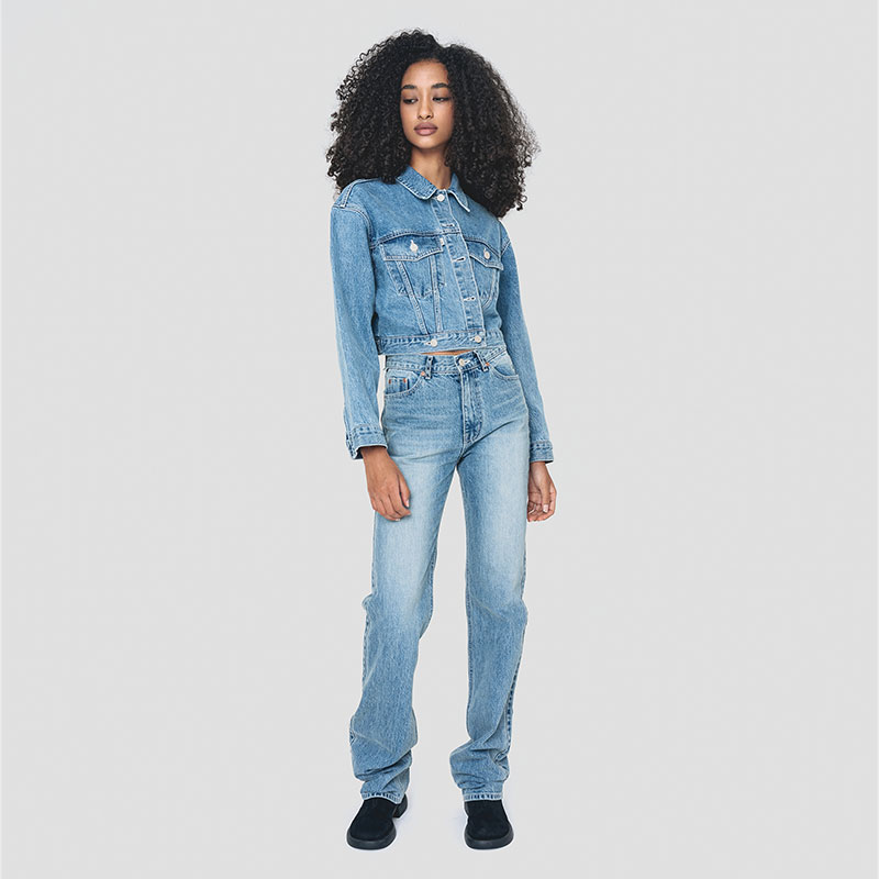 USA TRUCKER JACKET LIGHT BLUE