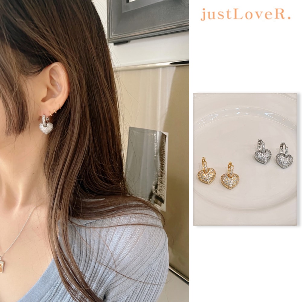 【justLoveR.】Katie Heart Earrings ★ justLoveR ピアス ★2色 just LoveR.(ジャストラバー) - Katie Heart Earrings – einz.jp